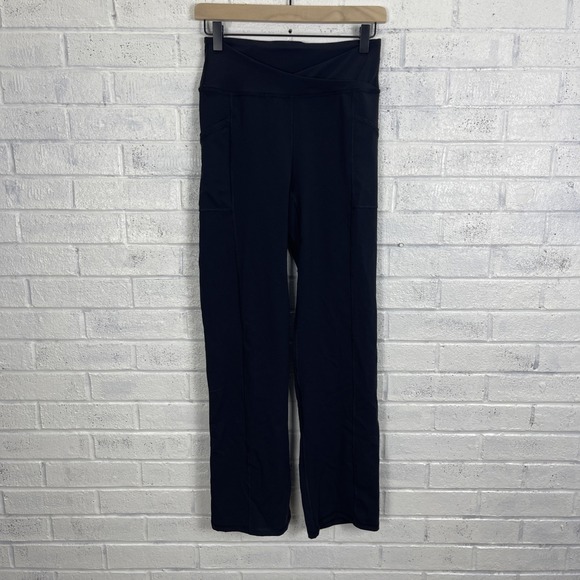 Free People Pants - Free People Movement Shanti Straight Leg Womens Size S Black Yoga Stretch